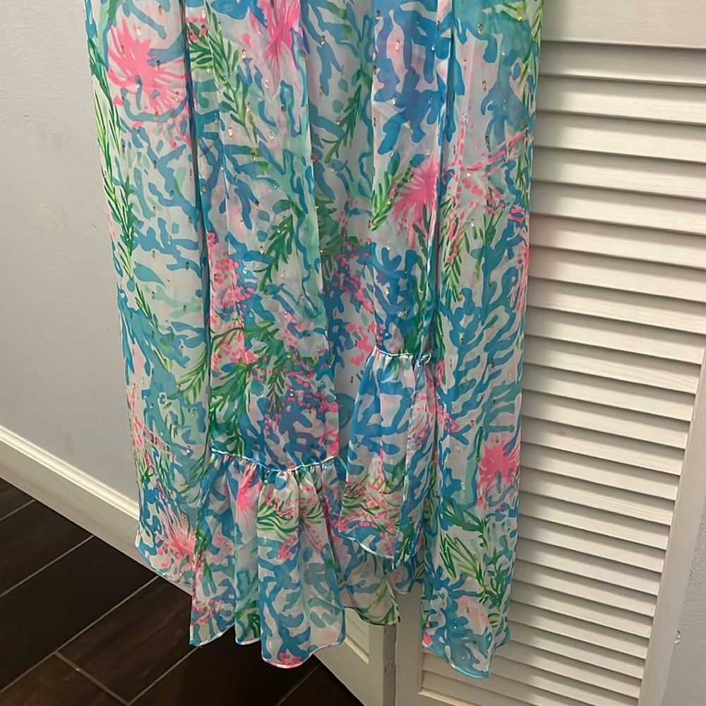 Colorful Floral Sleeveless Dress - Picture 7 of 10